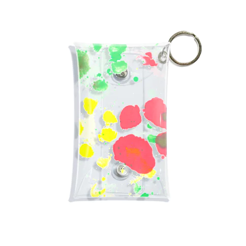 保護犬足跡柄グッズ Mini Clear Multipurpose Case