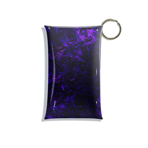 紫色の薔薇 Mini Clear Multipurpose Case