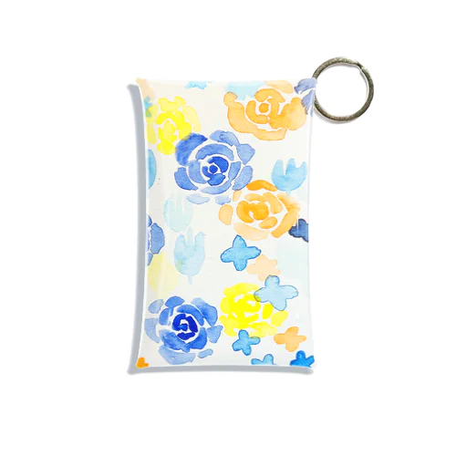 水彩画『花と遊ぶ』 Mini Clear Multipurpose Case