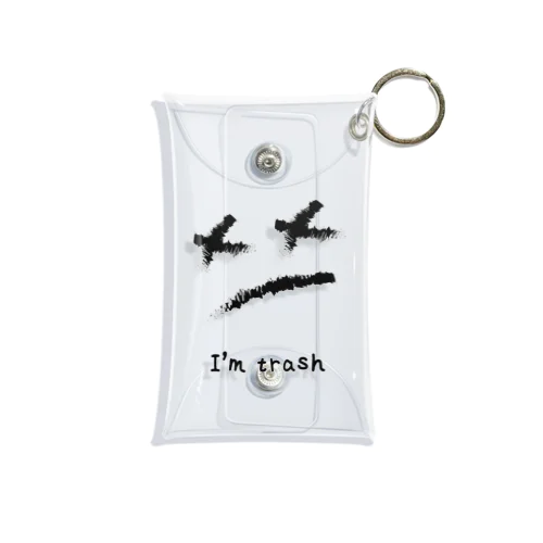 シンプル trash Mini Clear Multipurpose Case