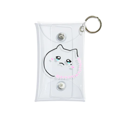 ねこ泣き Mini Clear Multipurpose Case