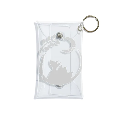 Lichtロゴ 白鼠 Mini Clear Multipurpose Case