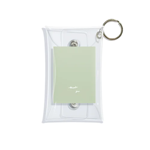 gray Green Mini Clear Multipurpose Case