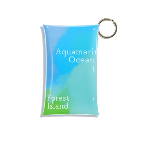 Aquamarine Ocean Mini Clear Multipurpose Case