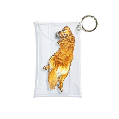 golden retriever Mini Clear Multipurpose Case