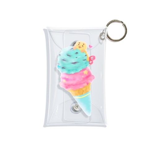 ハッピーアイスクリーム Mini Clear Multipurpose Case
