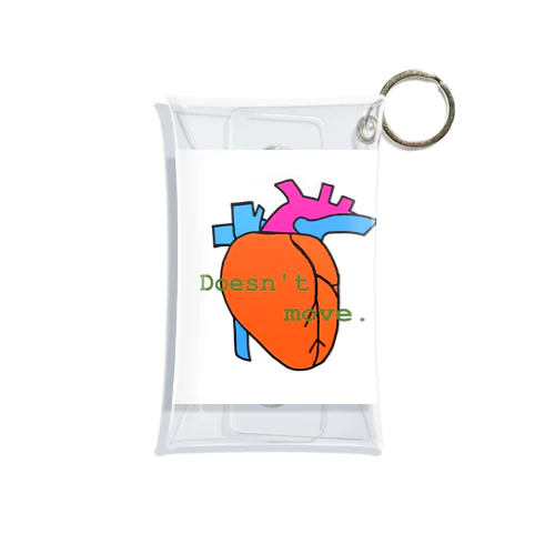 my heart doesn't move. Mini Clear Multipurpose Case