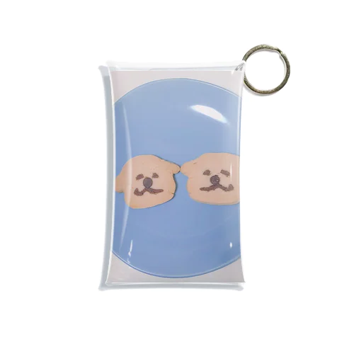 おやつですよ！　ふたごいぬクッキー Mini Clear Multipurpose Case