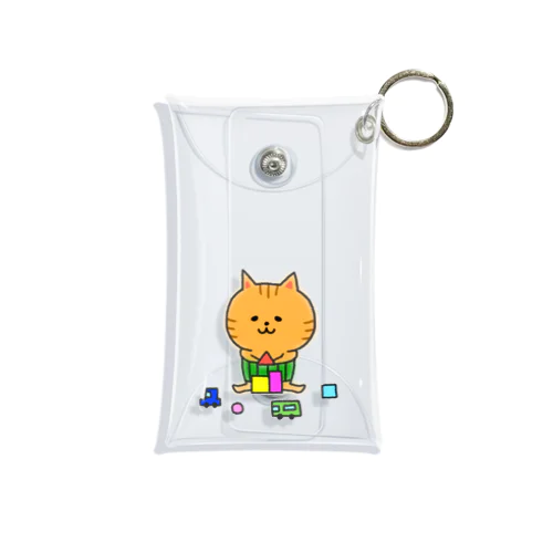 はらまきにゃんこ Mini Clear Multipurpose Case