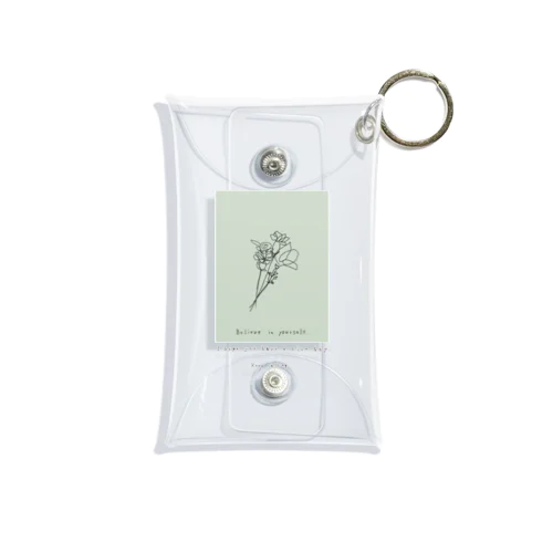 bouquet green Mini Clear Multipurpose Case