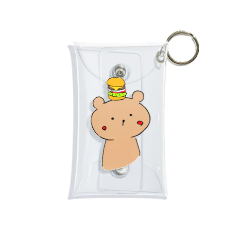 かたみみクマのくーま Mini Clear Multipurpose Case