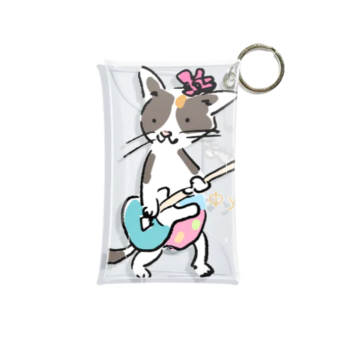 ミケ猫　フーニャ　ギタリスト Mini Clear Multipurpose Case