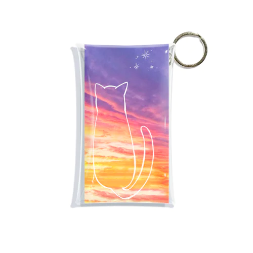 sunset_neko Mini Clear Multipurpose Case