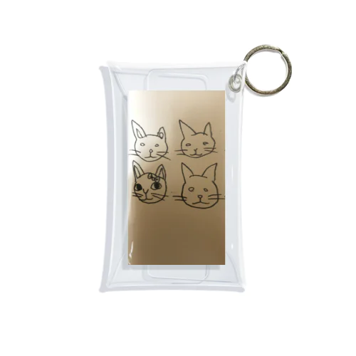 やる気ないガッツ猫 Mini Clear Multipurpose Case