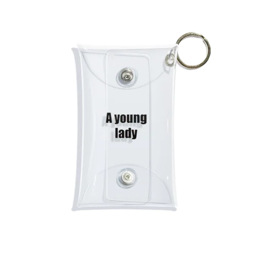 A young lady Mini Clear Multipurpose Case