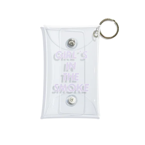 GIRL'S IN THE SMOKEロゴアイテム Mini Clear Multipurpose Case