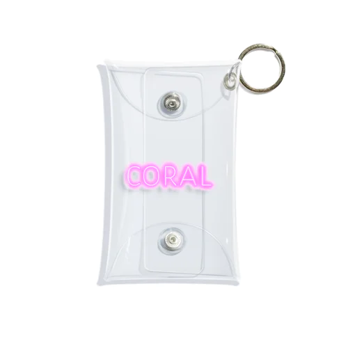 coral Mini Clear Multipurpose Case