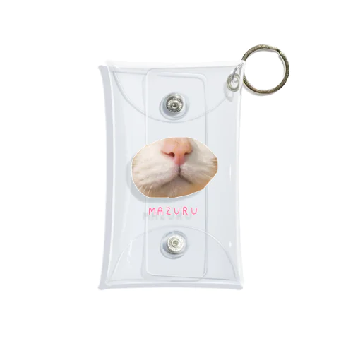 猫のまずる Mini Clear Multipurpose Case