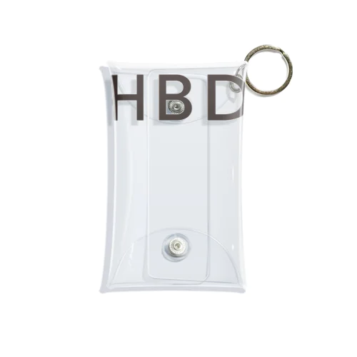 さりげないハピバ・HAPPYBIRTHDAY Mini Clear Multipurpose Case