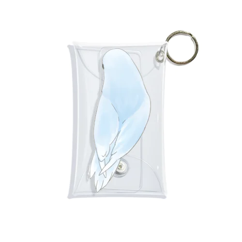 見返り美人マメルリハちゃん【まめるりはことり】 Mini Clear Multipurpose Case