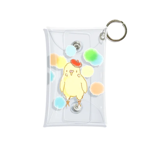 水玉ピヨちゃん Mini Clear Multipurpose Case