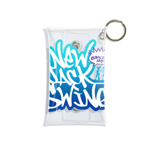 New Jack Swing blue  Mini Clear Multipurpose Case