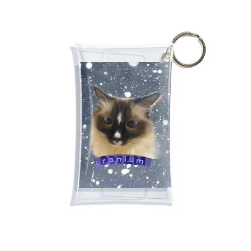 ねこの雫 Mini Clear Multipurpose Case