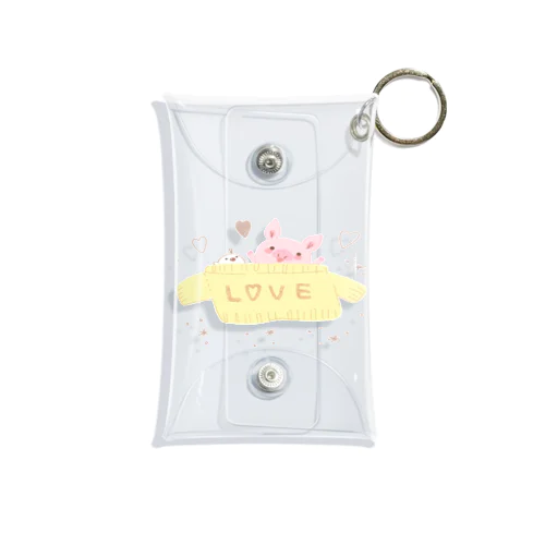 love knit Mini Clear Multipurpose Case