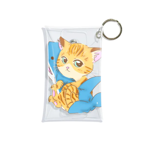 サメ好き猫さん Mini Clear Multipurpose Case