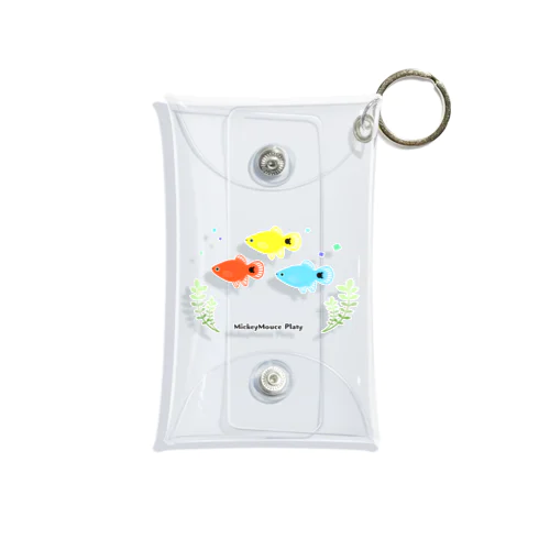 ミッキーマウスプラティと水草 Mini Clear Multipurpose Case