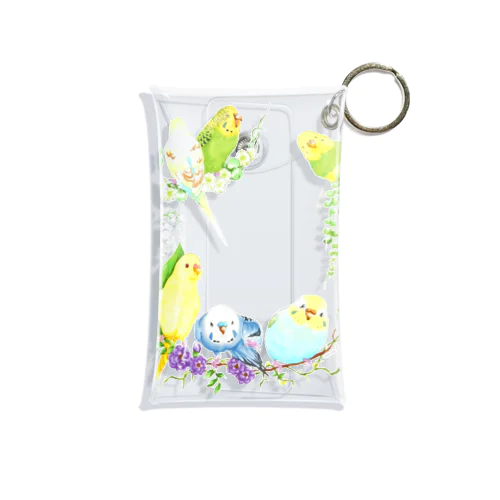 もりもりセキセイインコ Mini Clear Multipurpose Case