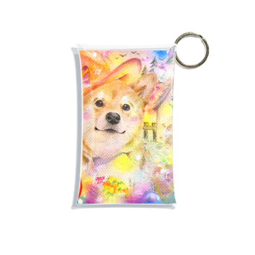 柴犬ハロウィン Mini Clear Multipurpose Case