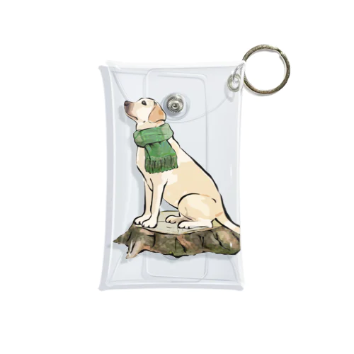 マフラー犬　ラブラドルレトリバー Mini Clear Multipurpose Case