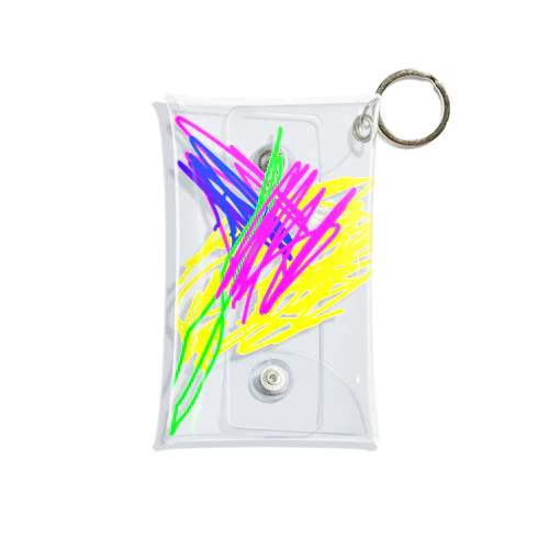 りちゃ画伯のお絵描き02 Mini Clear Multipurpose Case