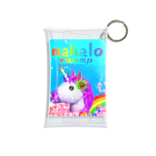 LOVE❤️ＲＯＳＥ🦄ユニコーン 🌈2022   mahalo ろここ🍀 Mini Clear Multipurpose Case