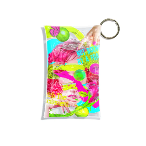 Kazushi collage Mini Clear Multipurpose Case