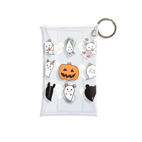 ハロウィン　かぼちゃとお化けたち Mini Clear Multipurpose Case