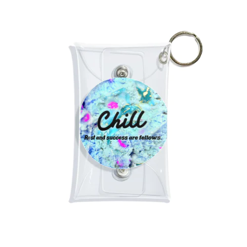 Chill (mint, circle ver.) Mini Clear Multipurpose Case