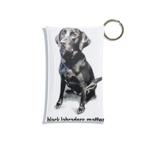 Black Labradors Matter Mini Clear Multipurpose Case