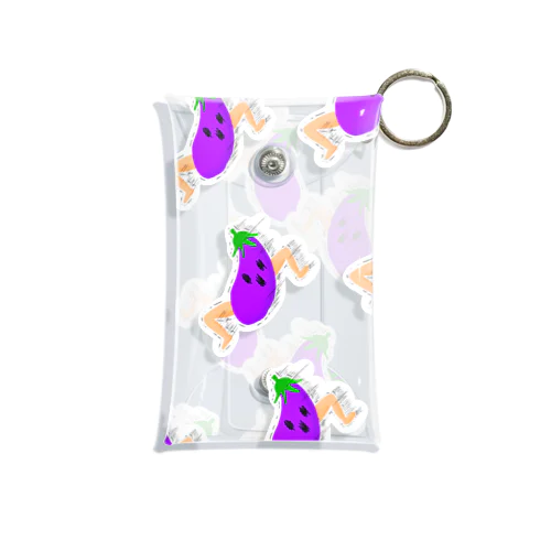 増殖した走る🍆くん Mini Clear Multipurpose Case