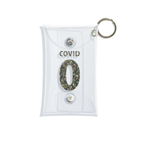 ゼロコロナ祈願グッズ〜0-COVID〜Camouflage Mini Clear Multipurpose Case
