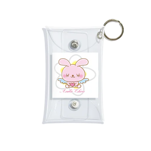 天使のうさぎハピバニちゃん Mini Clear Multipurpose Case