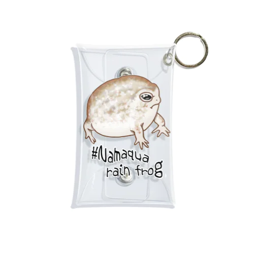 Namaqua rain frog(なまかふくらがえる) 英語バージョン Mini Clear Multipurpose Case