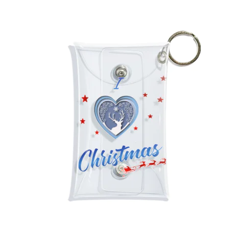 Studio Made in france 002 I love Christmas Mini Clear Multipurpose Case