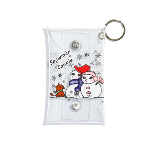 雪だるまちゃんカップル Mini Clear Multipurpose Case