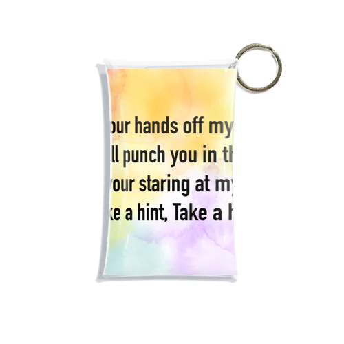 TAKE A HINT! Mini Clear Multipurpose Case