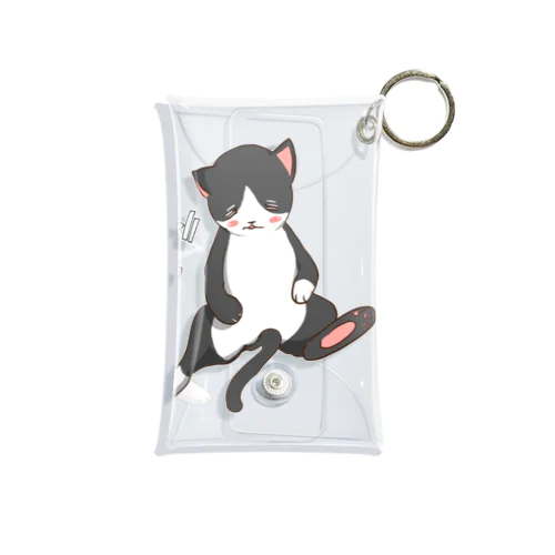 ねごぉお！(ハチワレ) Mini Clear Multipurpose Case