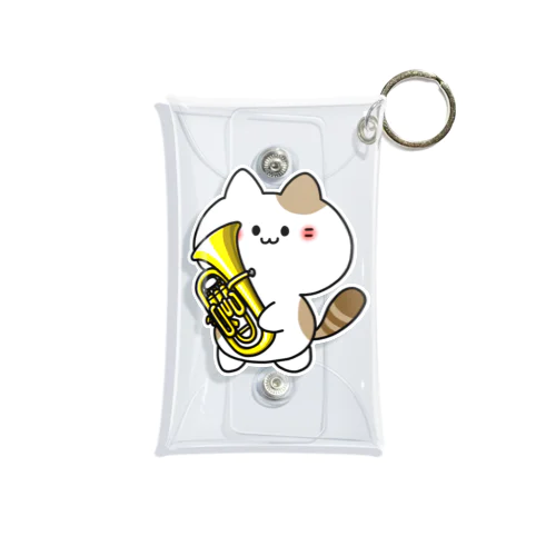 ユーフォニアムねこ（金） Mini Clear Multipurpose Case