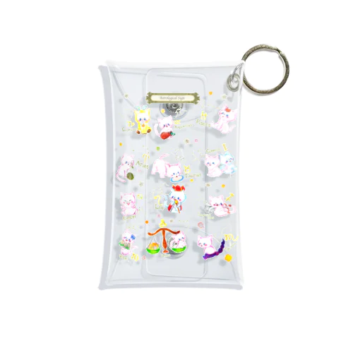 12星座猫 Mini Clear Multipurpose Case