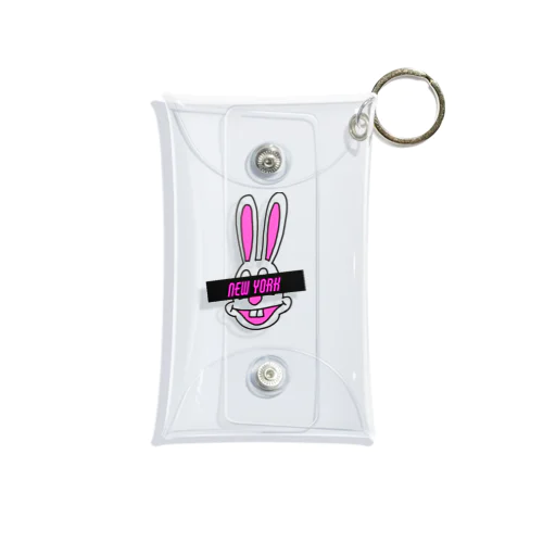 New York rabbit mosaic Mini Clear Multipurpose Case